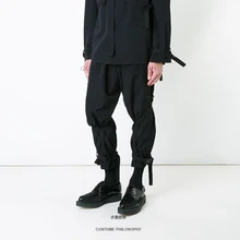 Новая мужская одежда стилист волос GD Мода личности связать повседневные штаны шаровары брюки плюс размер костюмы 27-46