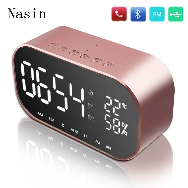 

Nasin S2 Touch Screen Subwoofer Card with Remote Control Mini Wireless Bluetooth Speaker for xiaomi samsung huawei iphone