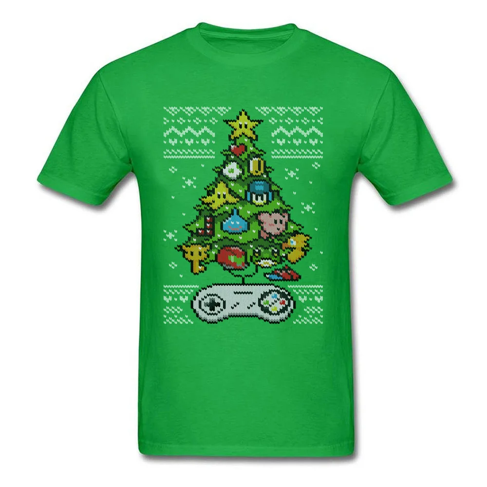 2018 Popular Classic-Gamer-Christmas- Geek Tshirts Round Collar Cotton Mens Tops Tees Short Sleeve Summer Geek Tops & Tees Classic-Gamer-Christmas- green