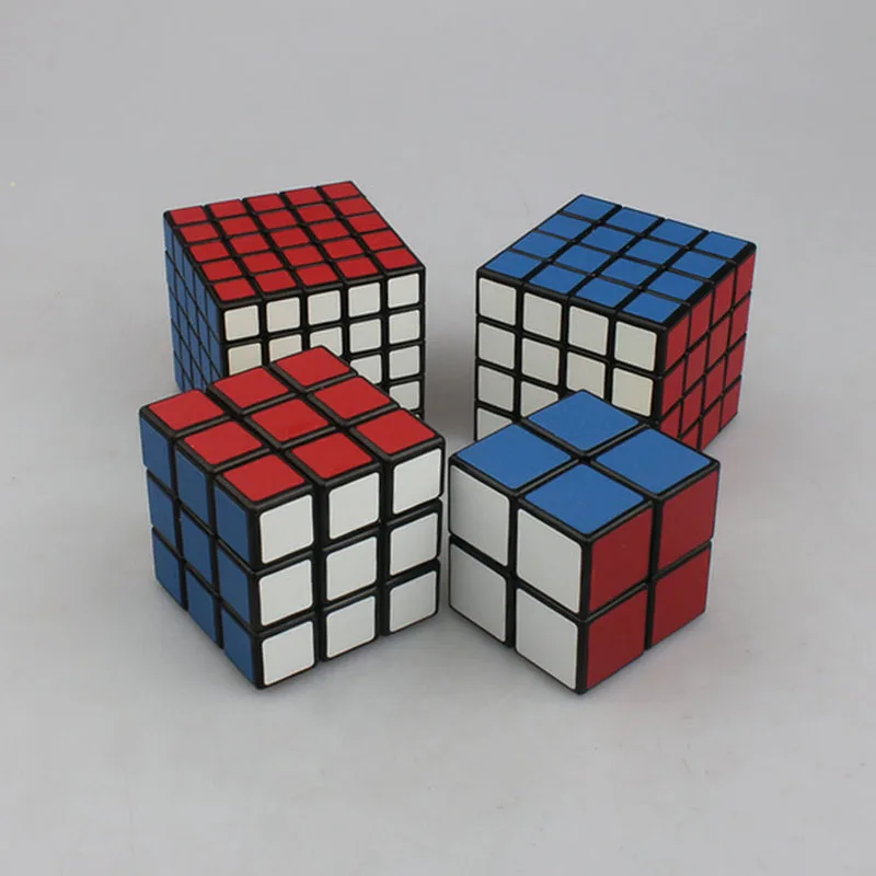 

4pcs Classic Magic Cube Toy Cube Magic Matte Sticker Block Puzzle Speed Cube Colorful Learning&Education Puzzle Cubo Magico Toys
