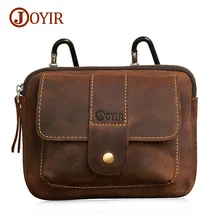 Joyir new 2017 style waist bags high quality genuine leather waist bag men casual waist pack men’s waist bag small bags 6336
