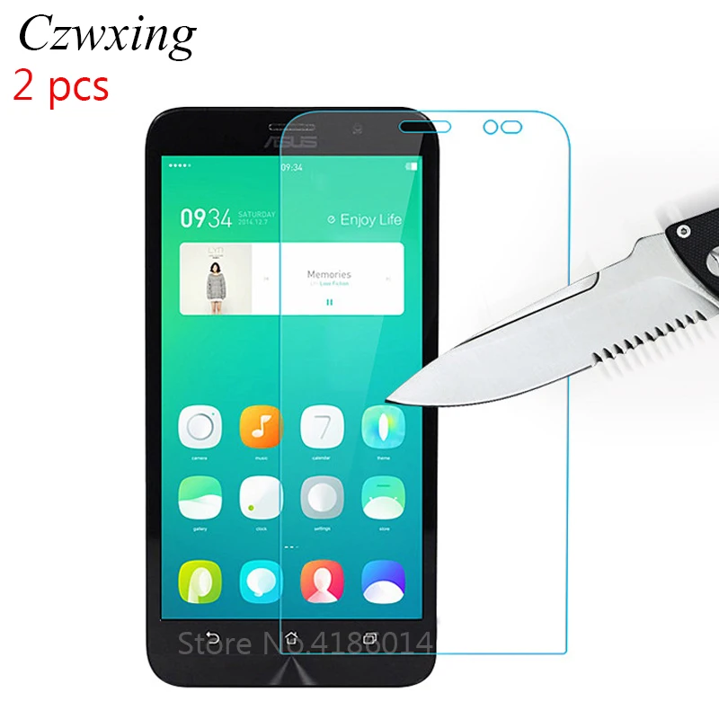 2 шт. закаленное стекло для Asus ZenFone GO ZB551KL Защитное экрана TV ZB 551KL X013D X 013D | Мобильные