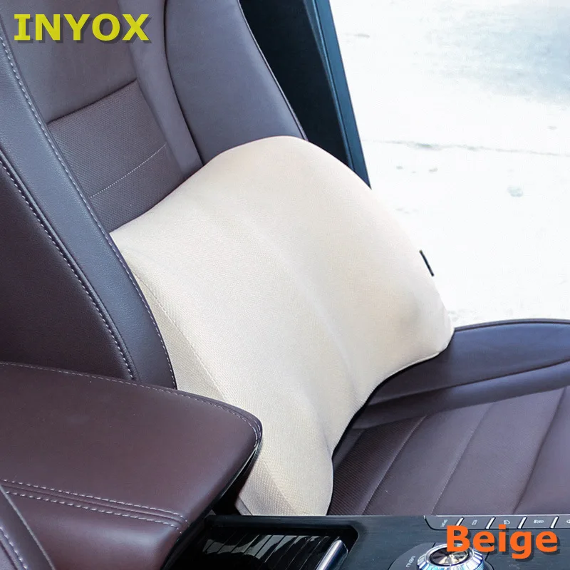 Car back Support Lumbar Pillow for seat Support waist Cushion memory foam cotton mesh Office Chair In auto Travel Massagers home