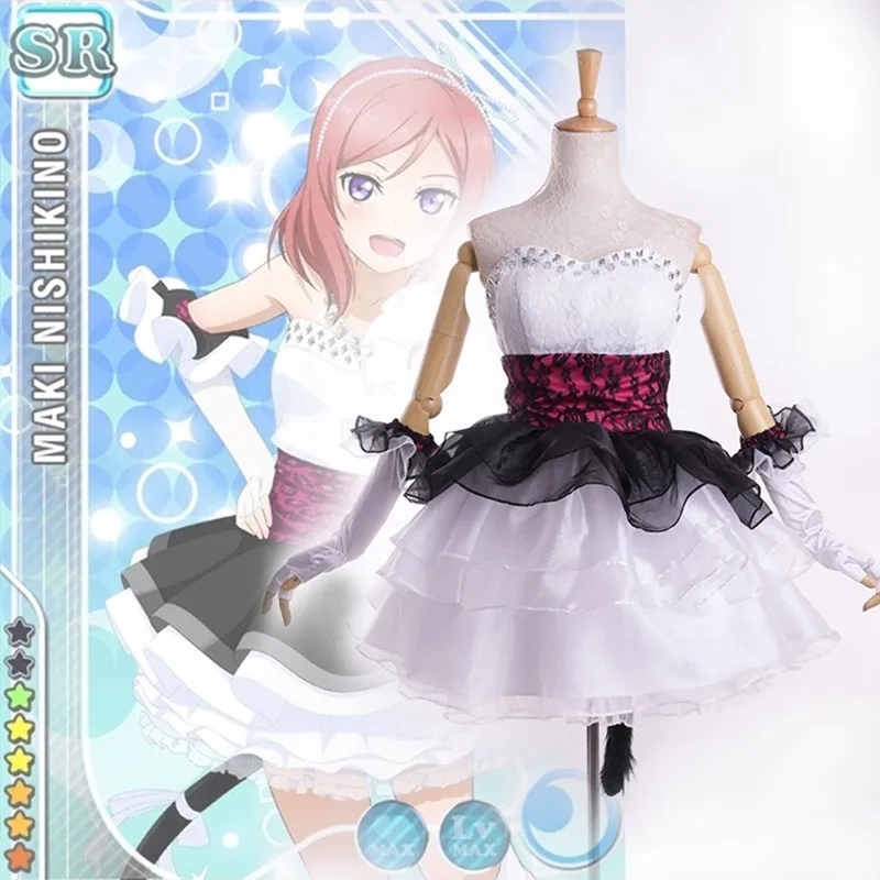 Костюм для косплея Love Live взрослая карта пробуждение Биби SP Маки нишикино