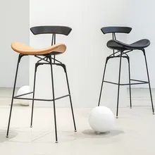 Современный классический модный дизайн Роскошный Лофт из искусственной кожи Мягкий чехол высокий барный стул счетчик стул 1 шт