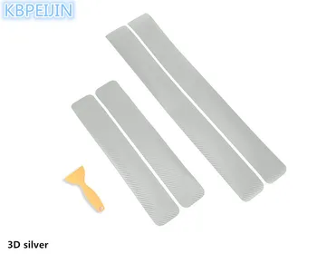 

4pcs Car Door Sill Pedal Threshold Carbon Fiber Protect Stickers For mazda 3 6 2 5 CX-5 CX-7 CX-3 323 ATENZA Axela Car Styling