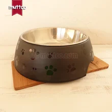 36 шт./лот L размер удобные высококачественные съемные ntiskid нержавеющая матовая сталь поверхность следа черная собака чаша DB-011