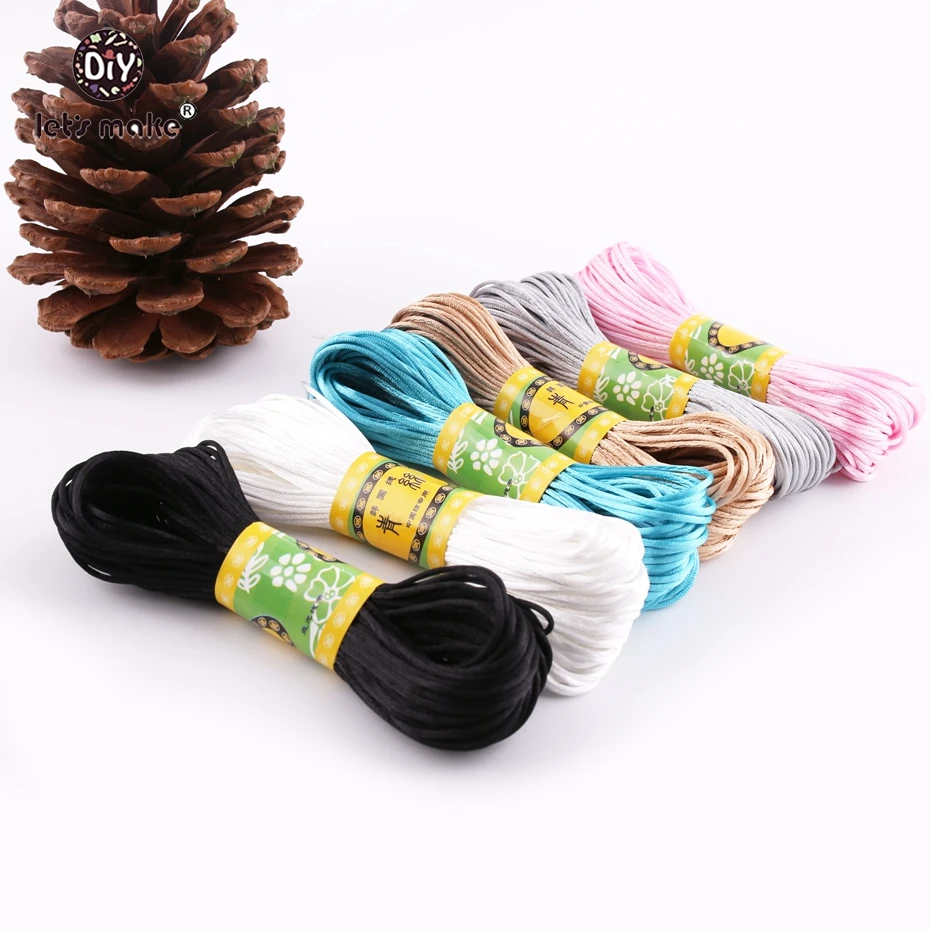 

Let's make 2pc Satin Cord 1mm DIY String Nylon Rope Accessory Findings High Quality Food Grade Materials Cord