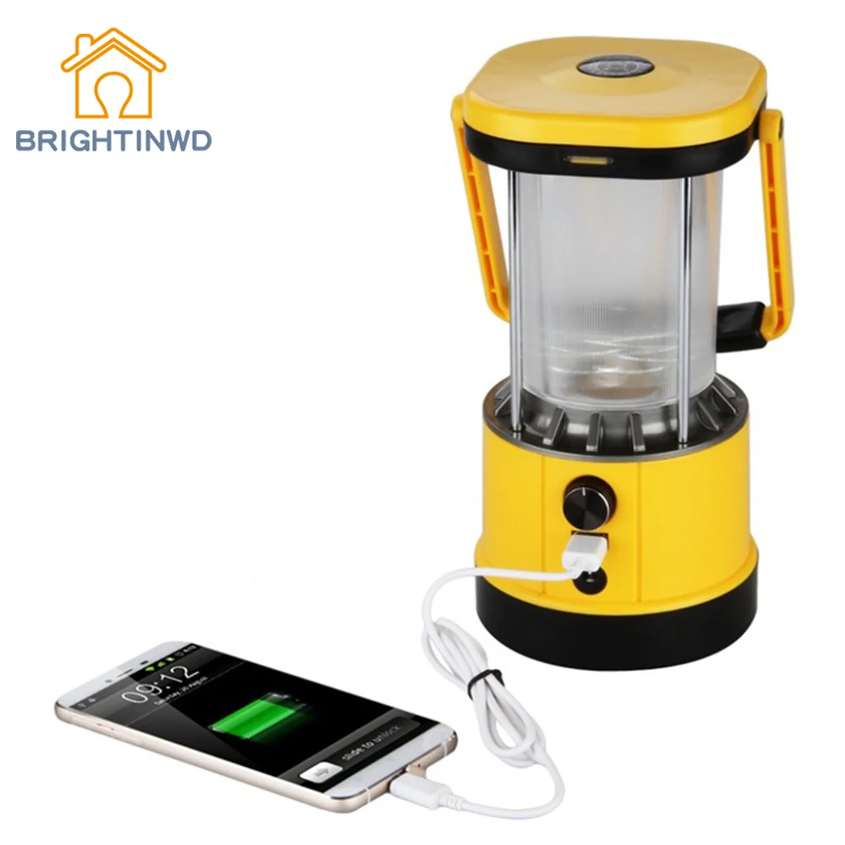 

Portable Lantern Solar Camping LED Lights 8 LEDs 5V USB Output for Cell Phone Charging Hiking with EU Plug Tent Light BRIGHTINWD