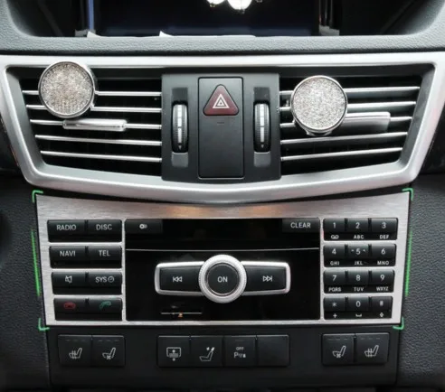 

New Aluminium Interior Center Console Button Panel Switch Panel decorative Cover Trim For Mercedes Benz W212 E Class 2010-2015
