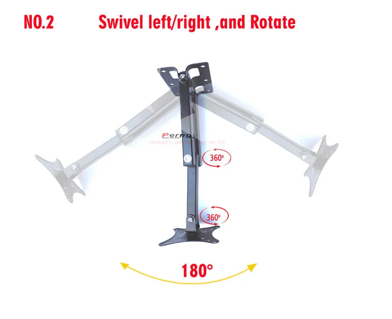 ЖК-дисплей-123R 360 вращаться в комплекте со складывающейся рукояткой Универсальный светодиодный ТВ настенное крепление пк, мониторы и ТВ держатель поворачивается настенный кронштейн lcd наклона Поворотный плазменный резак