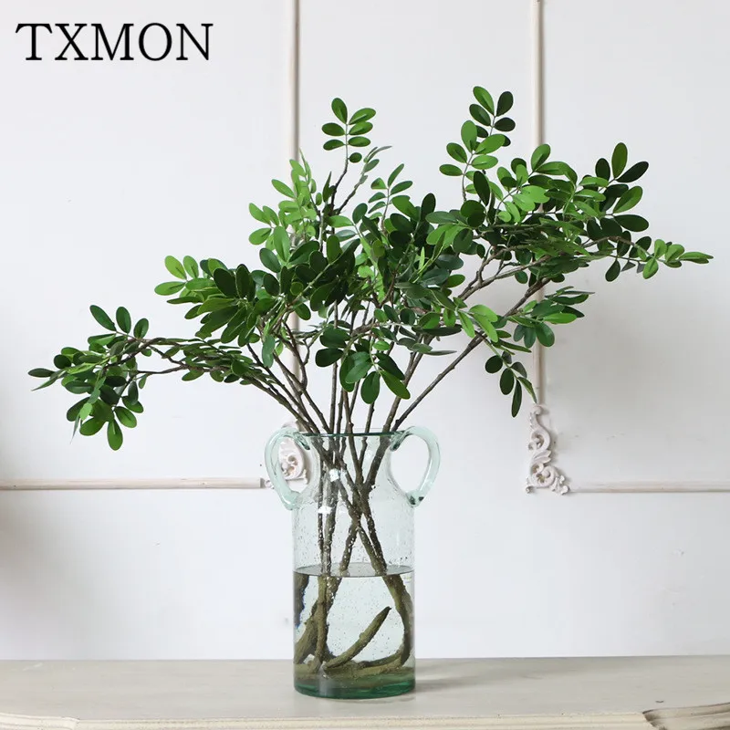 

76cm Simulation eucalyptus oil citrus leaves artificial tree eucalyptus leaves green plants indoor home decoration fake flower