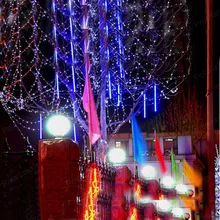 Праздничные огни водонепроницаемый двухсторонний ip44 smd 3258 светодиодный свет 2w12 vрождественская гирлянда свадебное праздничное украшение