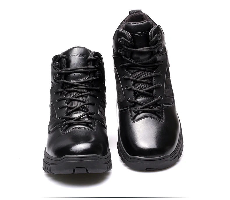 QIANGREN военный бренд мужские весенне-Летние Осенние черные парусиновые высокие тактические ботинки из натуральной кожи на открытом воздухе армейские ботинки