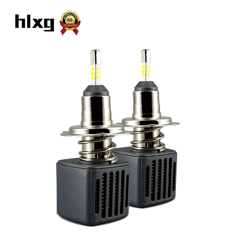 

HLXG 2Pcs Led H7 4 Sides 10000ML Bulbs with SAMSUNG CSP Chips 40W light bulbs for cars Fog Light 12V/24V Auto Headlamp Lamps