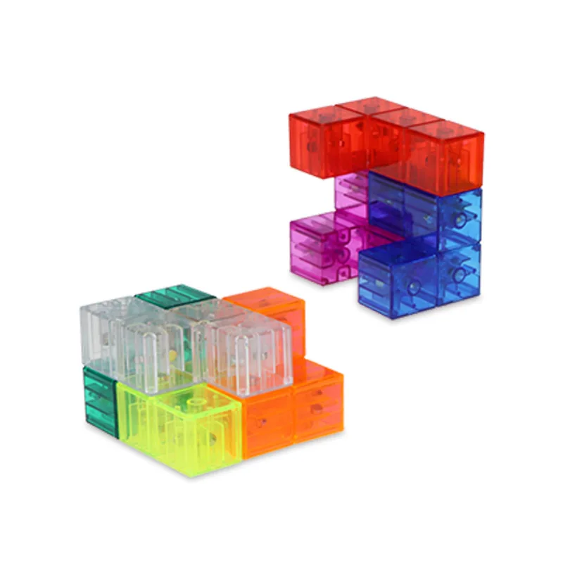 YongJun YJ 3X3X3 магнитные блоки скоростные кубики прозрачный сплошной ...