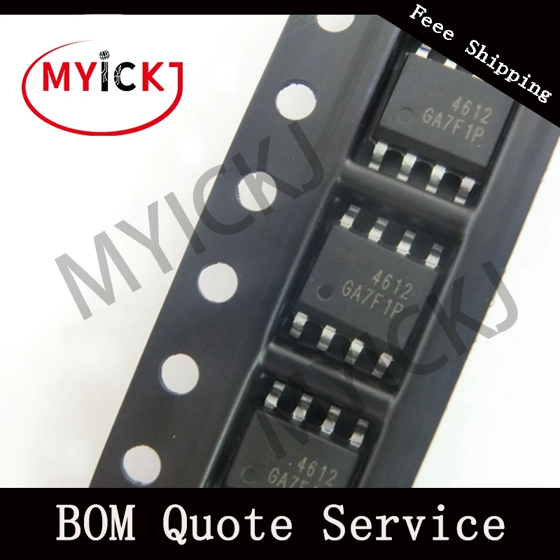 

10pcs AO4612 IC CHIP MOSFET N/P-CH 60V sop 8 4612 new original