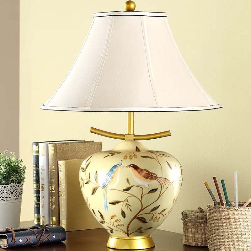 الراقية نسيج اليد رسمت الإبداعية الصينية السيراميك e27 dimmiable مصباح طاولة ل غرفة المعيشة ديكور الزفاف 1740 الراقية نسيج اليد رسمت الإبداعية الصينية السيراميك e27 dimmiable مصباح طاولة ل غرفة المعيشة ديكور الزفاف 1740