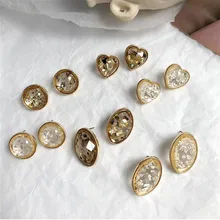 MENGJIQIAO Япония Корея новые трендовые красочные Раковины Смолы Овальный Круглый сердце серьги гвоздики для женщин Модные Винтажные Oorbellen