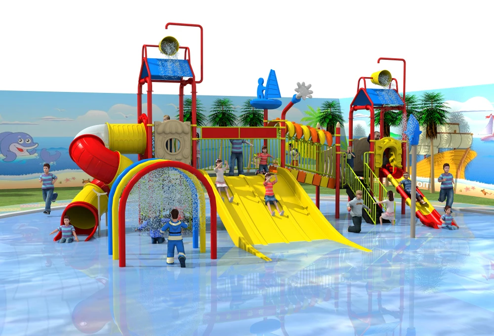 L'eau toboggan parc, d'été d'attractions terrain de sport