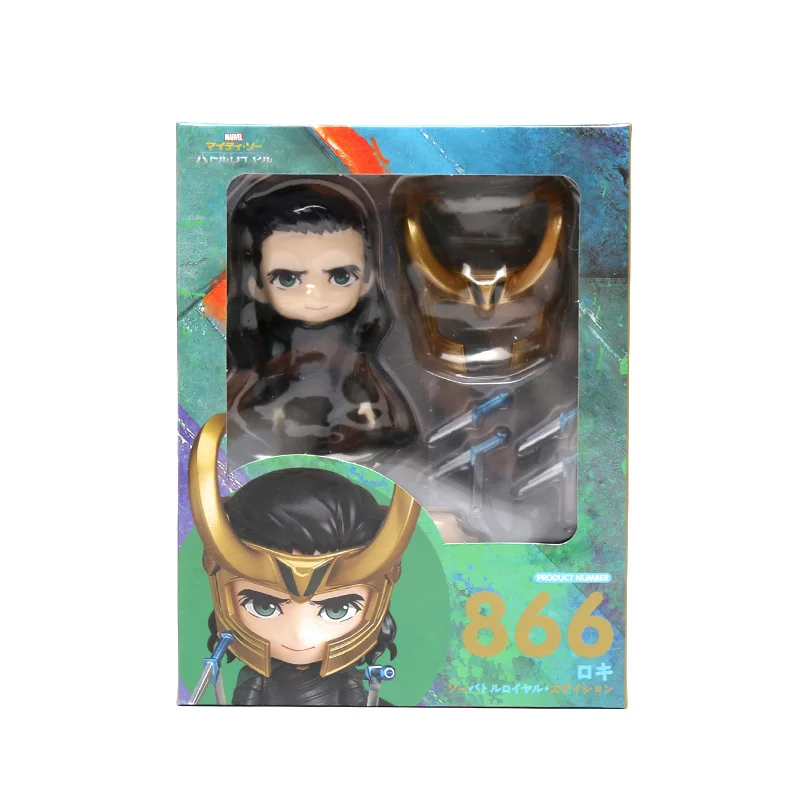 866 box 10 см игрушки Marvel Nendoroid 1037 Мстители эндшпиль Железный человек паук ПВХ Фигурка Железный Паук супер герой Коллекционная модель - Цвет: 866 box