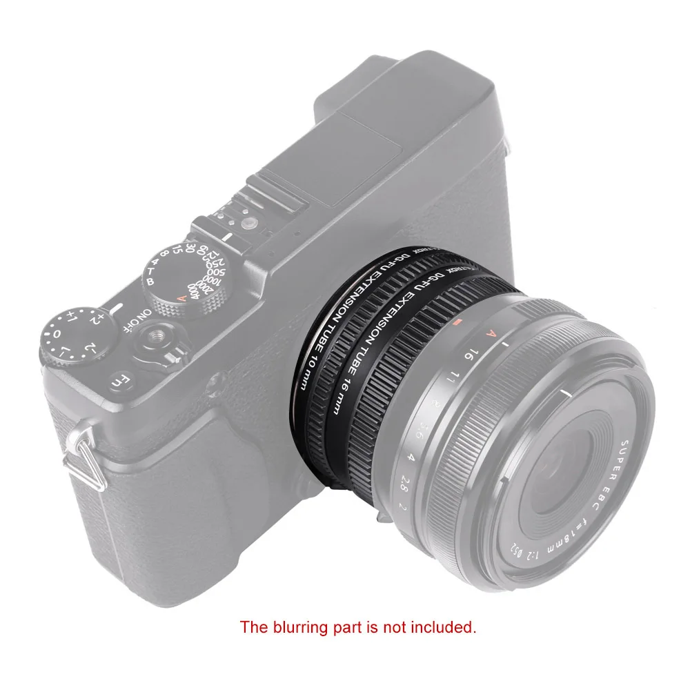 VILTROX DG-FU Автофокус AF адаптер для объектива крепление для Fujifilm X макро-объектив Удлинительное Кольцо 10 мм 16 мм набор металлическое Крепление