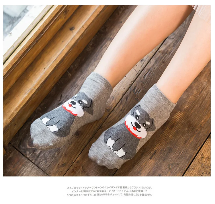ARMKIN/повседневные женские носки с героями мультфильмов; Милые дышащие хлопковые носки-лодочкой для девочек; носки до щиколотки; Рождественский подарок на день рождения