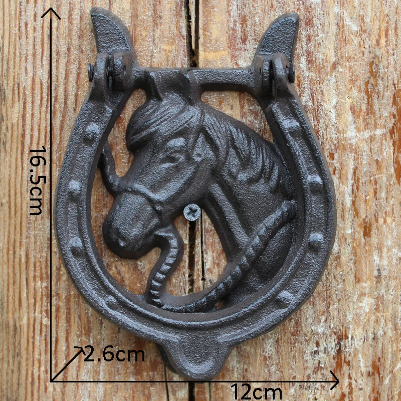 1pc Cast Iron Horseshoe Wall Decor, Lucky Horseshoes Decoration For Party,  Horse Shoes Favor For Wall Hung