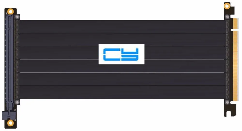 Riser PCI-E x16 To x16 graphics card upright Riser Extension ribbon Cable For Alpha 550RGB 330 Water cooled Tower case PCIe 16x