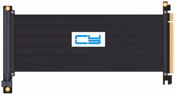 

Riser PCI-E x16 To x16 graphics card upright Riser Extension ribbon Cable For Alpha 550RGB 330 Water cooled Tower case PCIe 16x