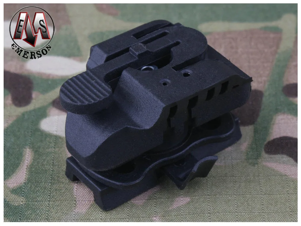 Emersongear-Tactical-Hunting-Army-Airsoft-Wargame-FAST-Helmet-Accessories-Emerson-HL1-A-Light-Mounting-EM8850-Black (3)