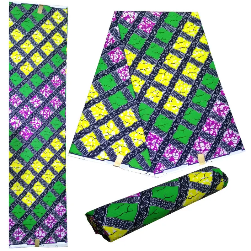 Настоящий воск tissus гарантированный настоящий голландский воск Ткань 6 ярдов/лот полиэстер Анкара воск высокое качество Пейдж африканская ткань с принтом