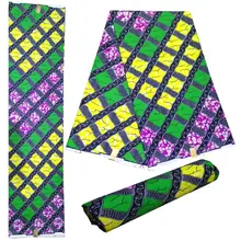 Настоящий воск tissus гарантированный настоящий голландский воск Ткань 6 ярдов/лот полиэстер Анкара воск высокое качество Пейдж африканская ткань с принтом