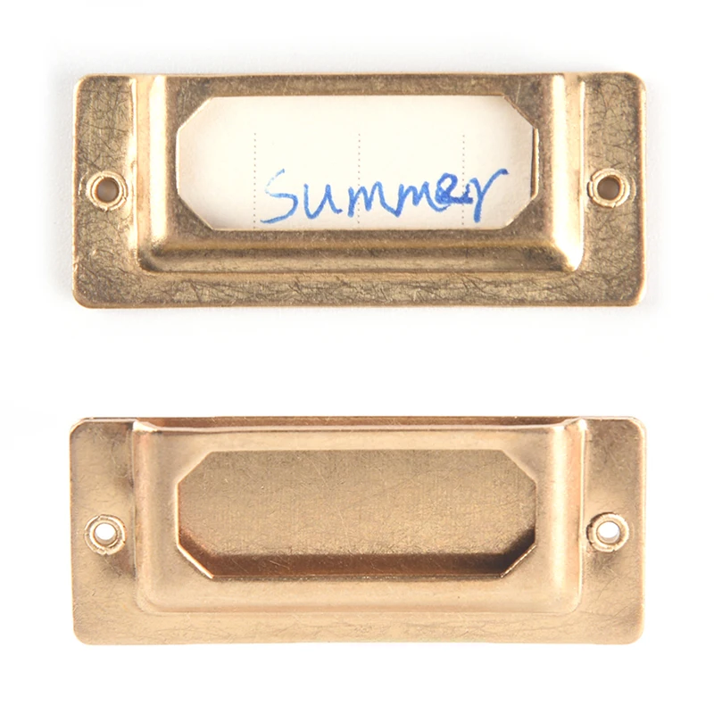 1/2Pcs Brass Index Label For Travelers Notebook Accessories Bookmarks Note Book 1.73"*0.7"