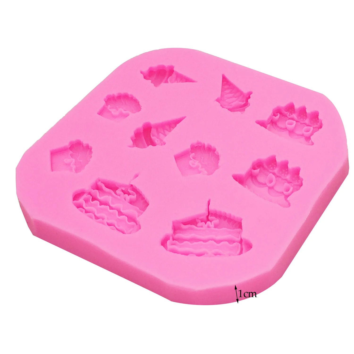 M0372 Cake ice cream shape chocolate molds cooking tools silicon Mould Fondant Decorating tools