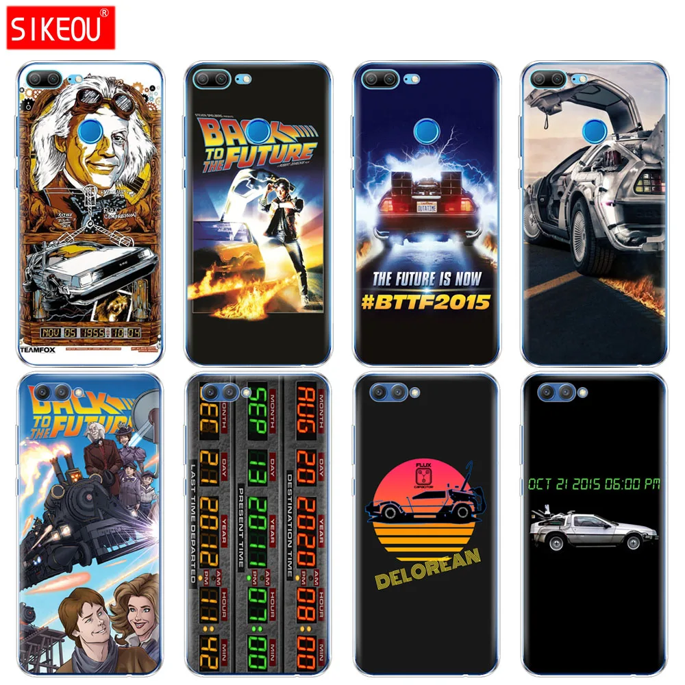

Silicon Cover phone Case for Huawei Honor 10 V10 3c 4C 5c 5x 4A 6A 6C pro 6X 7X 6 7 8 9 LITE Delorean Back To The Future machine