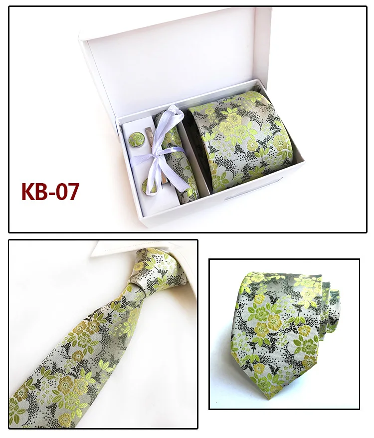 ChenKe галстуки красивые цветочные Gravata corbatas Hanky запонки наборы мужские галстуки деловой галстук для мужчин галстук для свадебной вечеринки Набор подарочных коробок