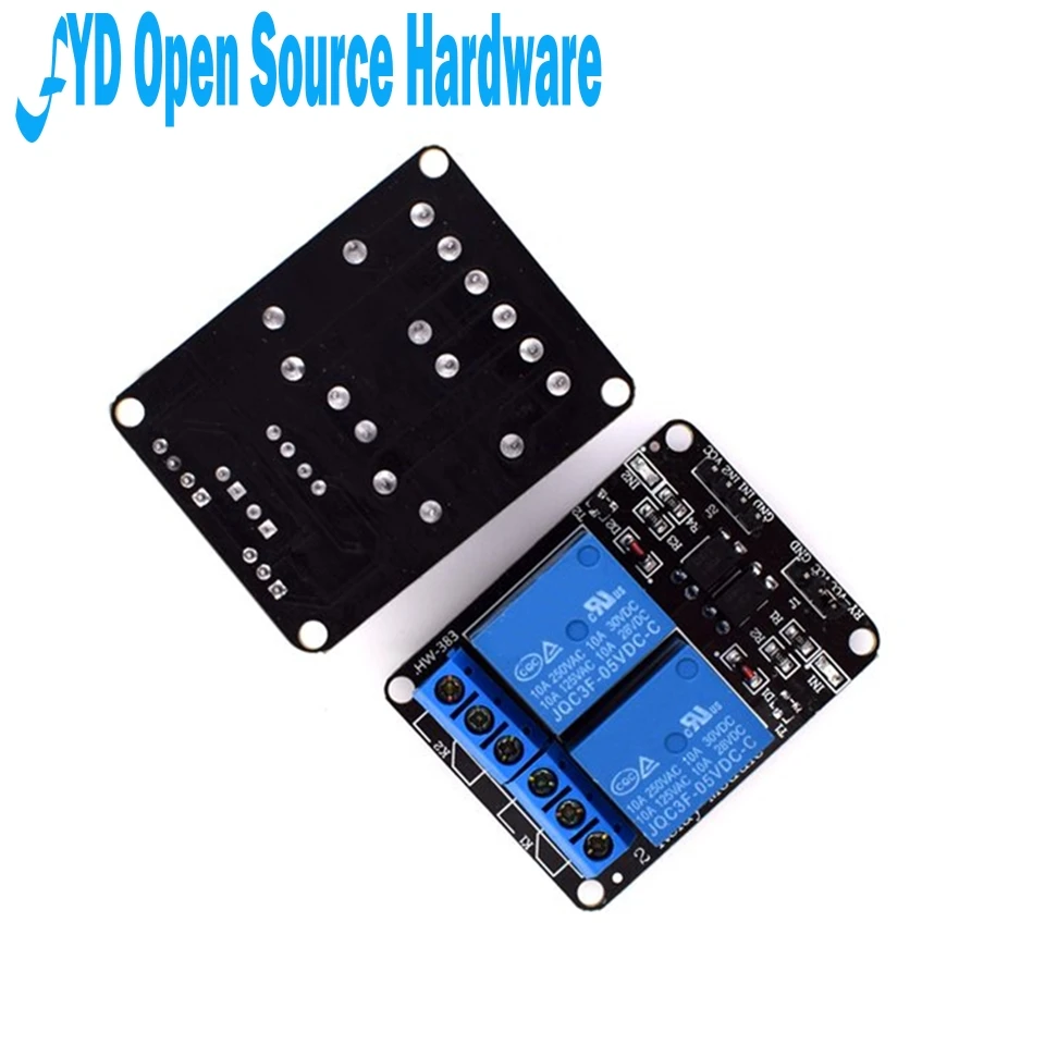 

1pcs 2-way relay module 5/12V with optocoupler isolation protection relay board expansion board development board accessories