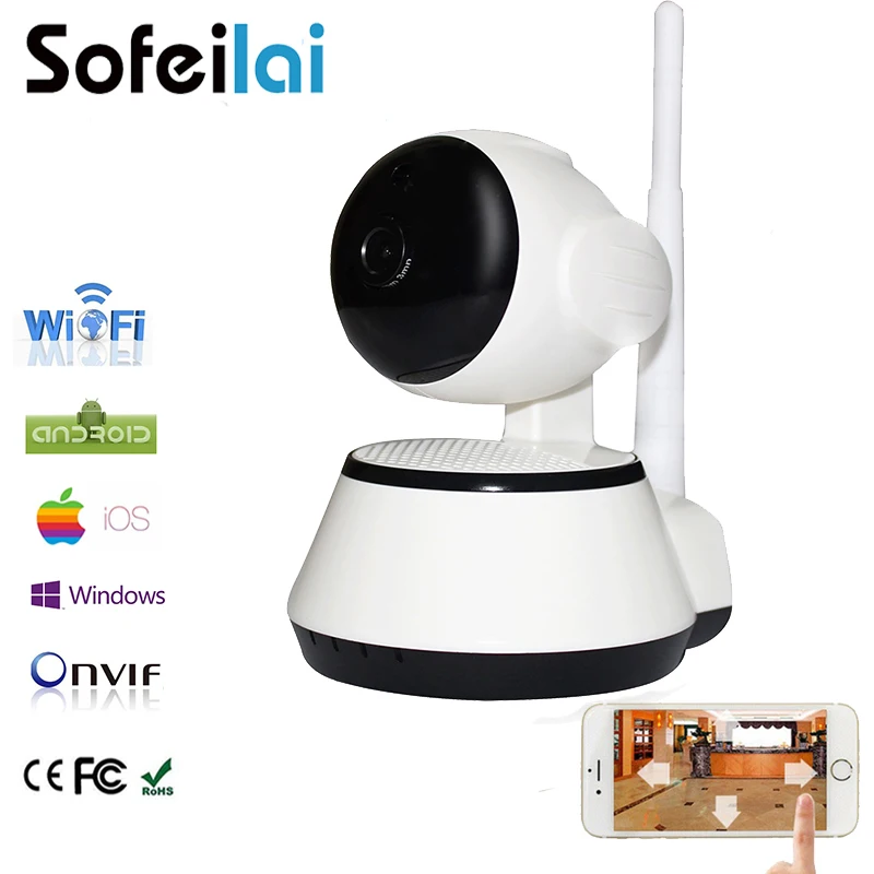 1280x720P HD Wireless IP Camera CCTV WiFi Home Surveillance Security Camara Pan Tilt PT IR onvif SD card P2P Yoosee Cameras home security ip wireless wifi camera surveillance 720p night vision cctv pt ir camara pan tilt hd onvif p2p cctv yoosee cam