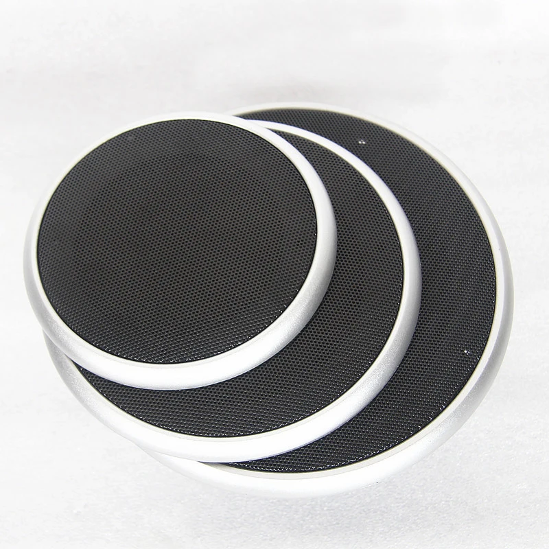 Для " /5"/6," /8"/1" дюймового автомобильного аудио динамика конверсионная сетчатая крышка декоративная круглая металлическая сетка решетка# серебро+ черный