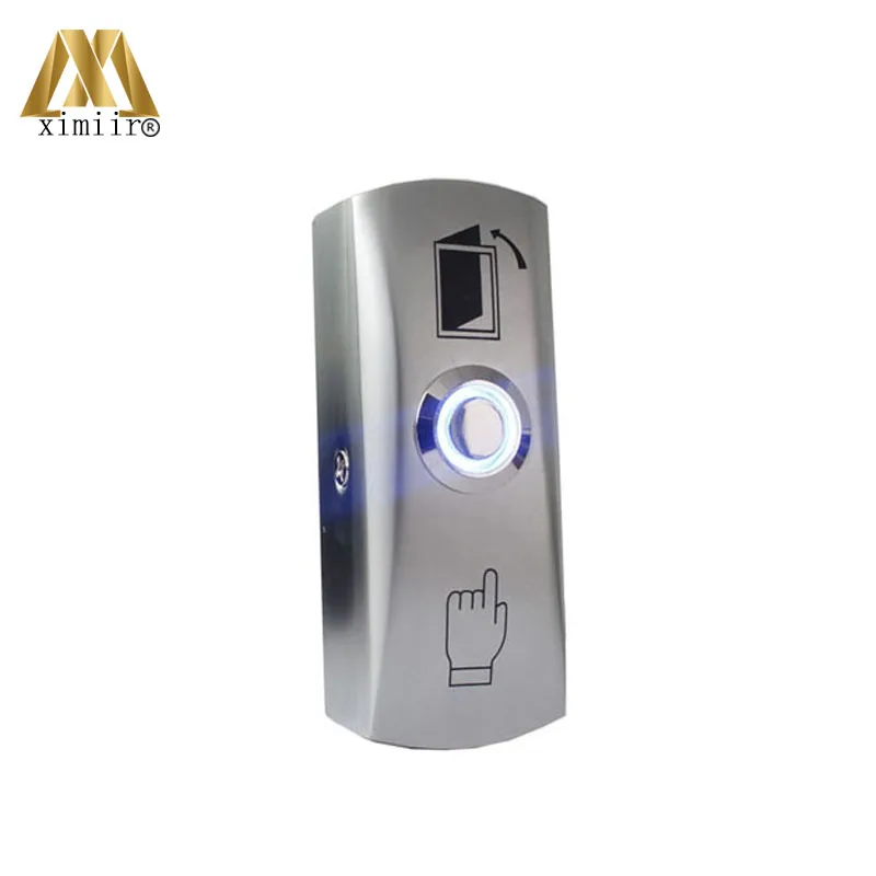 

Metal switch with LED stainless steel exit button E02S push release switch with right for access control door exit switch