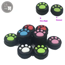 2 шт милый кошачий лап коготь силиконовый аналоговый контроллер палка для большого пальца ручки для nintendo переключатель контроллер NS Joy-Con ThumbStick