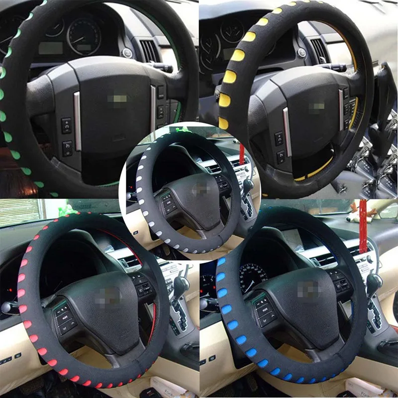 38 см Универсальная крышка рулевого колеса автомобиля EVA автомобильные чехлы подходят для большинства автомобилей Стайлинг анти держатель протектор 5 цветов