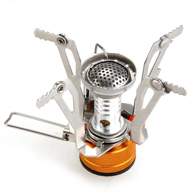 Portable Stove Gascookers Mini Foldable Stainless Steel Gas Stove Split Type Gas Burners Outdoor Cooking Stove Camping Equipment