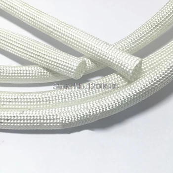 

10M Cable Sleeve High Temperature Glass Fiber Insulation Material Cable Sleeve 300 Degree HTG Fiberglass Sleeving