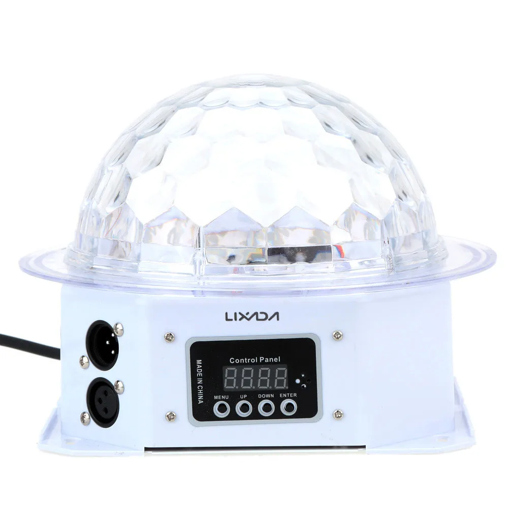 

Strobe Effect RGBPYW Stage Lighting Effect DMX-512 7 Channels LED Rotating Crystal Magic Ball LED Par Light Disco DJ