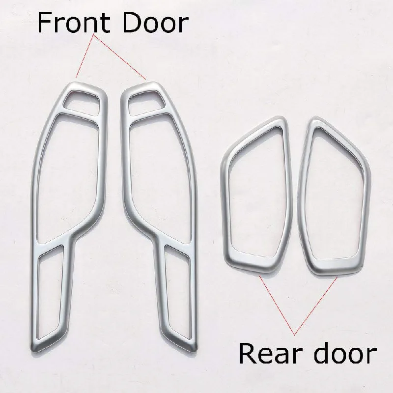 4 piezas cromadas piezas interiores para Land Rover Range Rover Evoque coche puerta Interior manija marco Accesorios 4 piezas cromadas piezas interiores para Land Rover Range Rover Evoque coche puerta Interior manija marco Accesorios
