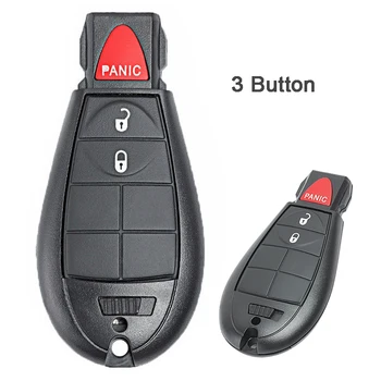 Keyforkess 433MHz PCF7961A Chip FCC: sostituzione GQ4-53T 2 1 3/ 3 1 4 pulsanti telecomando Fobik Fob per Dodge RAM 1500 2500 3500 4500 - KEYECU 433MHz PCF7961A Chip FCC sostituzione GQ4 53T 2 1 3 3 1 4 pulsanti