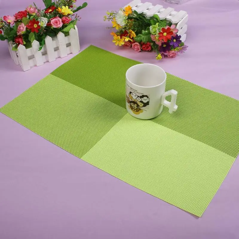 Home Table Decoration Table Mat Tableware PVC Placemat Kitchen Dinning Bowl Cup Waterproof Pad
