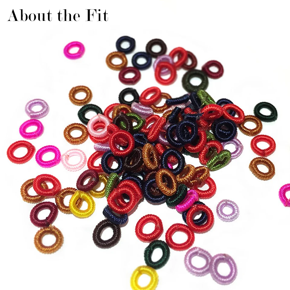 

About the Fit 100Pcs/Pack Adujsting Nylon Spacer Block Ring Beading Clasp 100% Nylon Insert Bracelet Charms Nylon Loops Findings